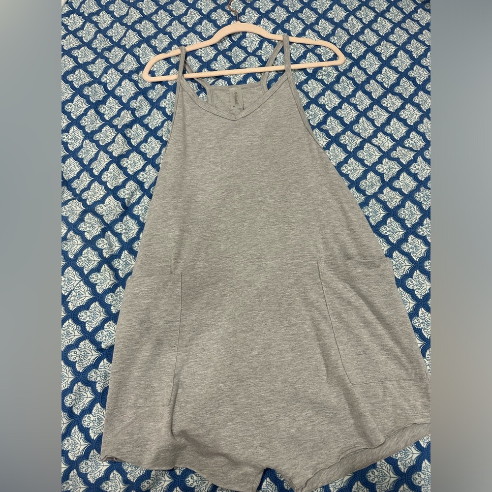 Altar’d State Gray Athletic Romper